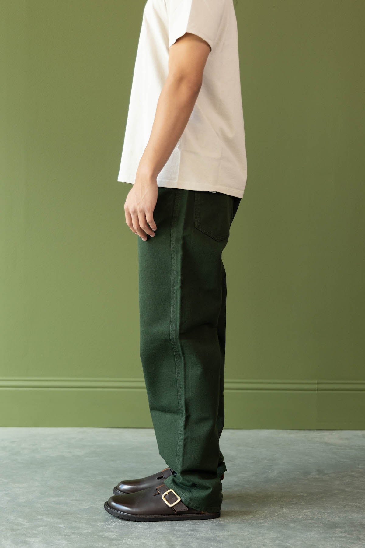 Lemaire - Curved 5 Pocket Pants - Green - Canoe Club