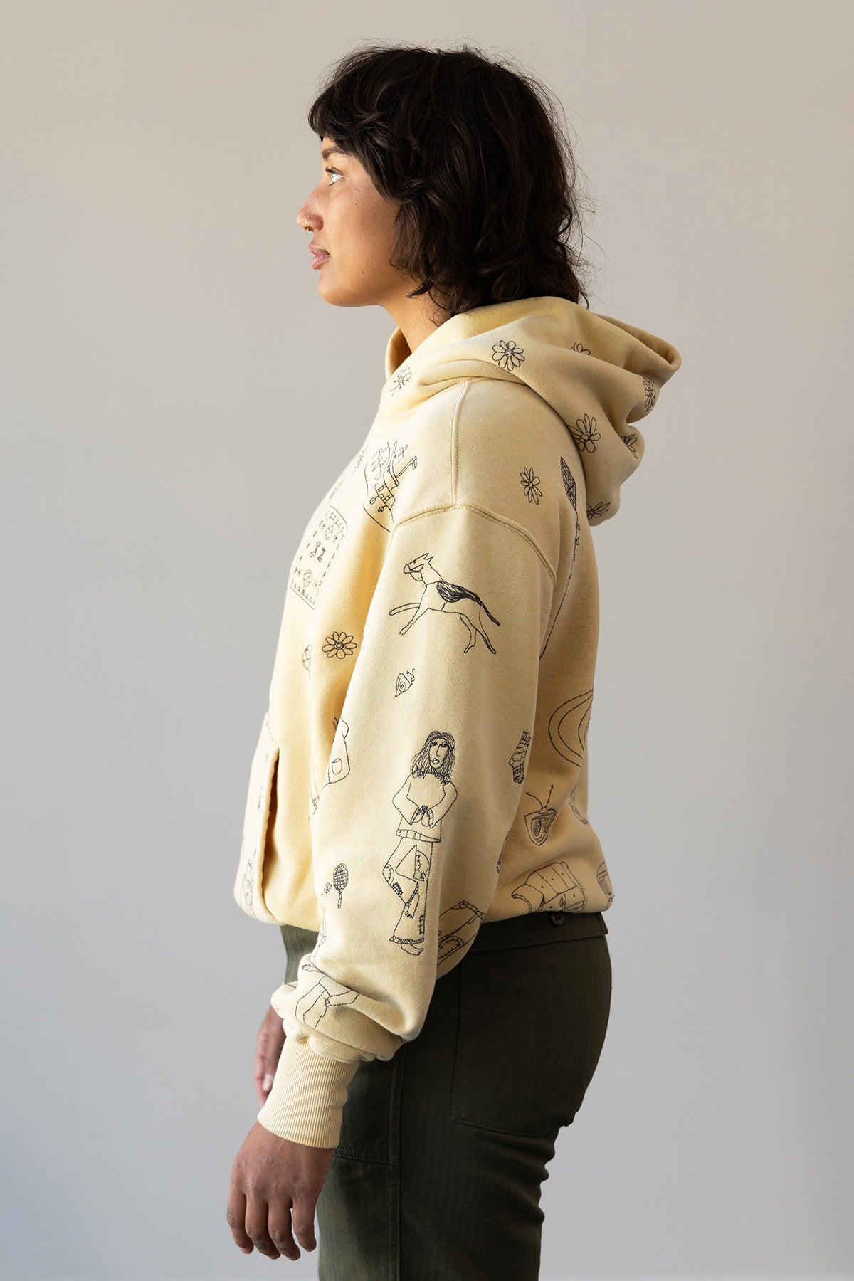 Samuel Zelig - Commune Hoodie - Vintage Yellow - Canoe Club