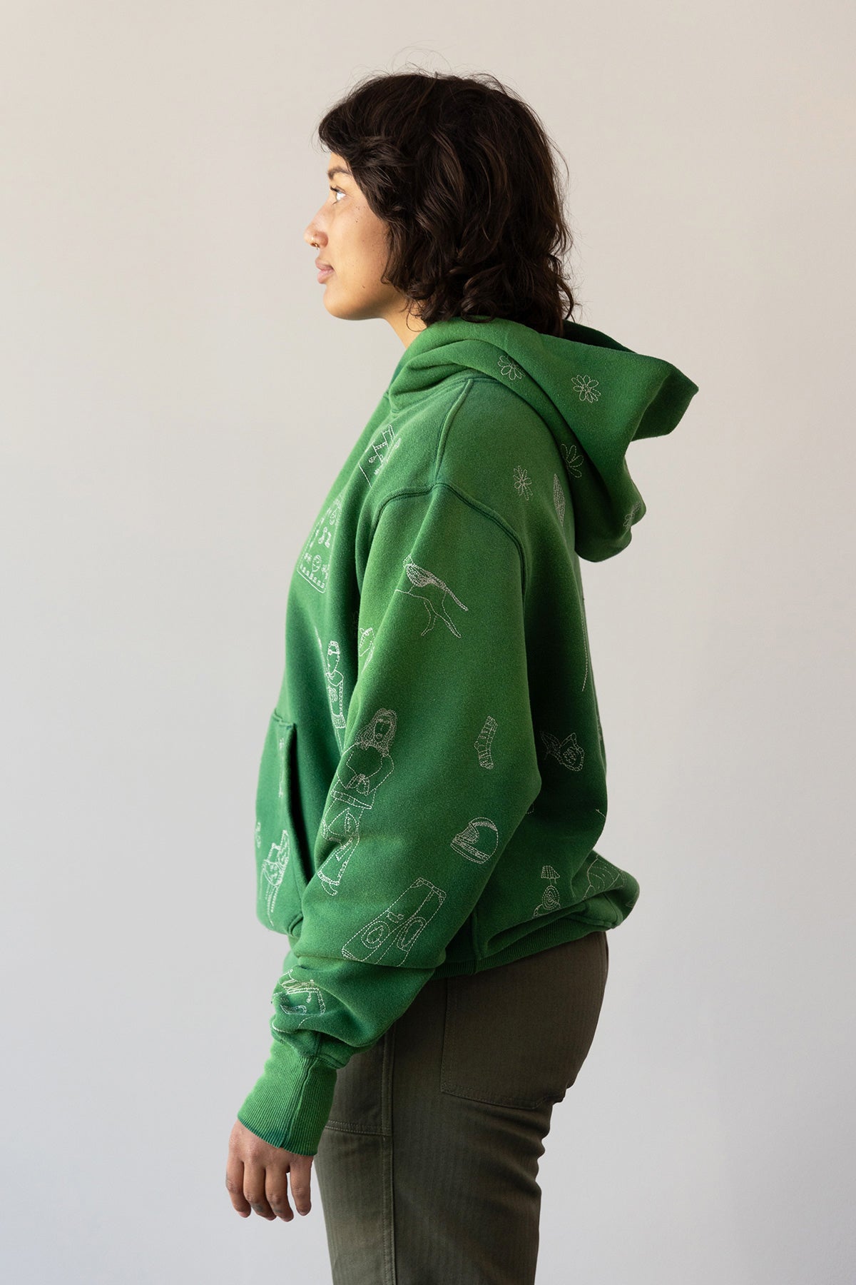 Samuel Zelig - Commune Hoodie - Vintage Green - Canoe Club