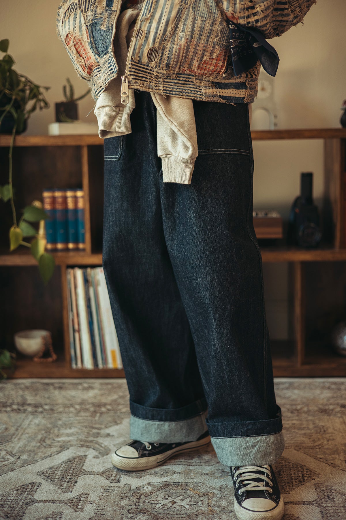 Kapital - 14oz Denim FATIGUE Baggy Pants - Indigo - Canoe Club