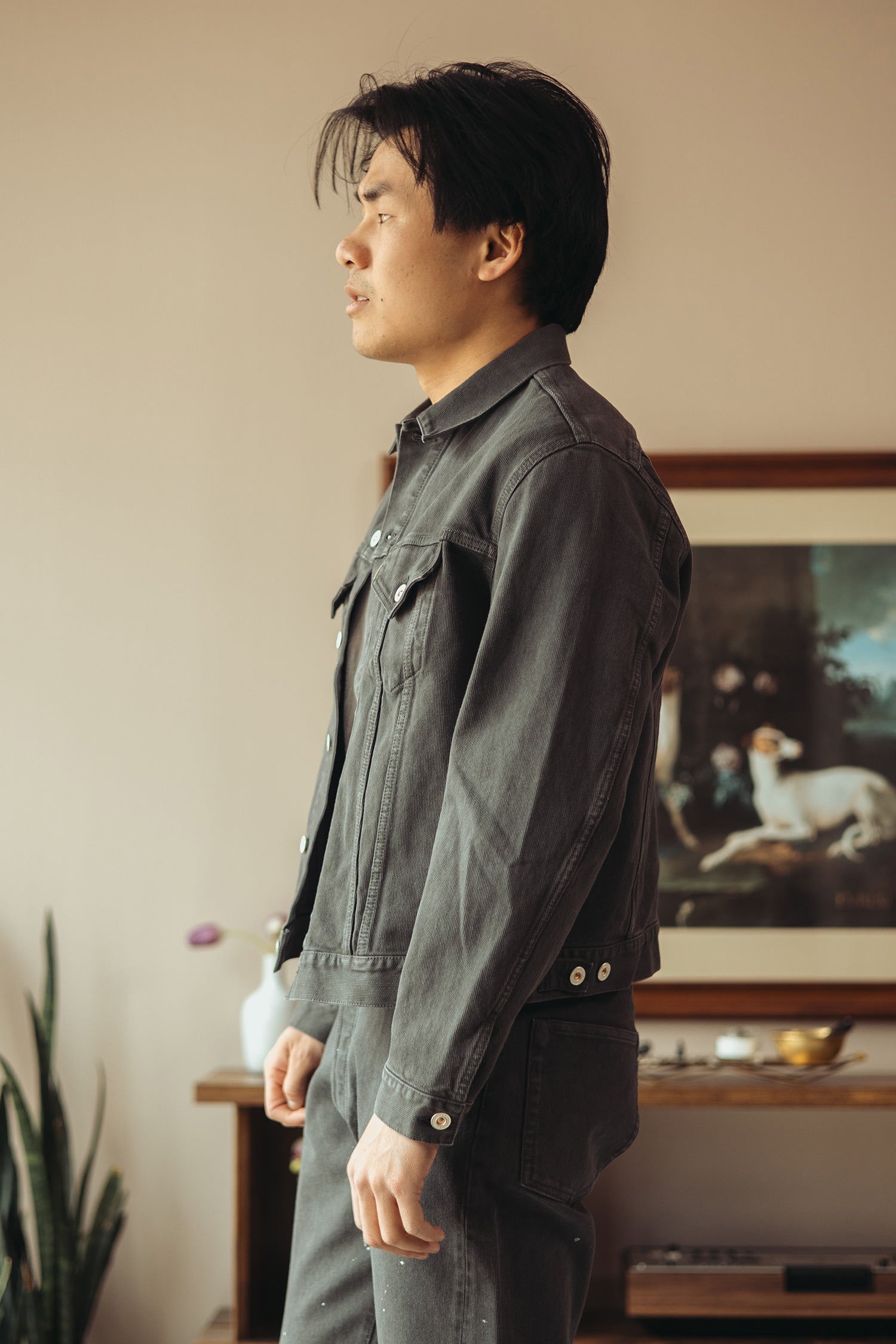 Herill - Bedford Cord Jacket - Gray - Canoe Club