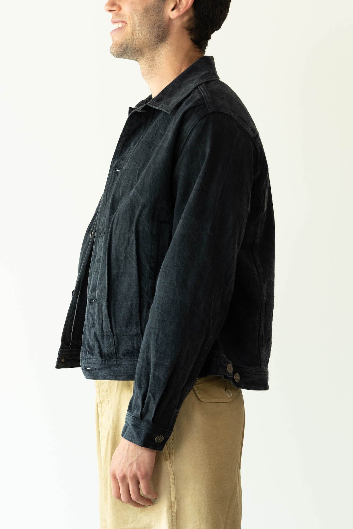 Auralee - Selvedge Faded Light Denim Blouson - Canoe Club