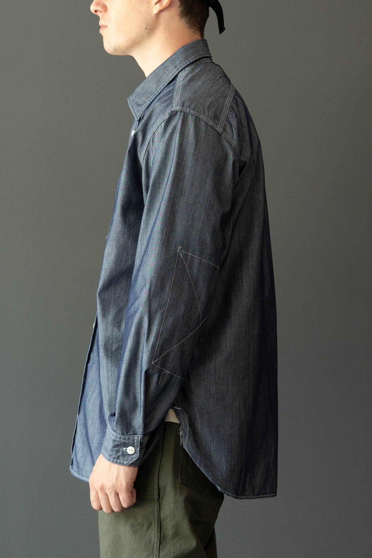 Engineered Garments - Work Shirt - Blue Cotton Chambray - Canoe Club