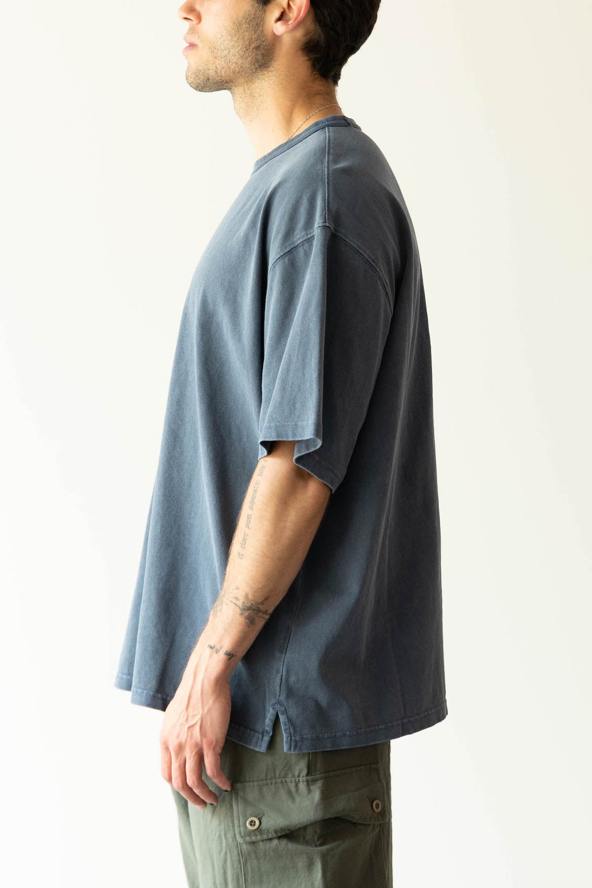 FrizmWORKS - OG Pigment Dye Half Tee - Blue - Canoe Club