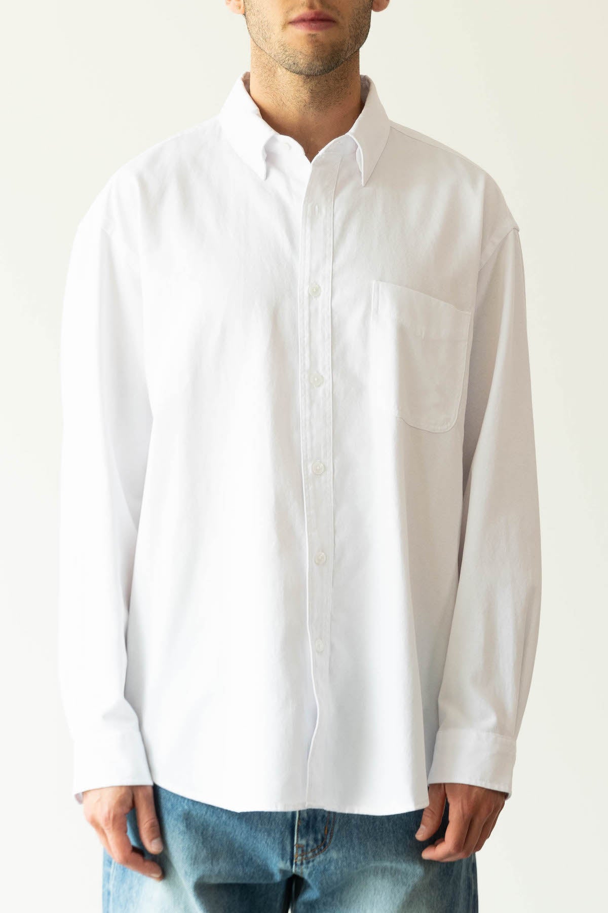 FrizmWORKS - OG Oversized Oxford Shirt - White - Canoe Club