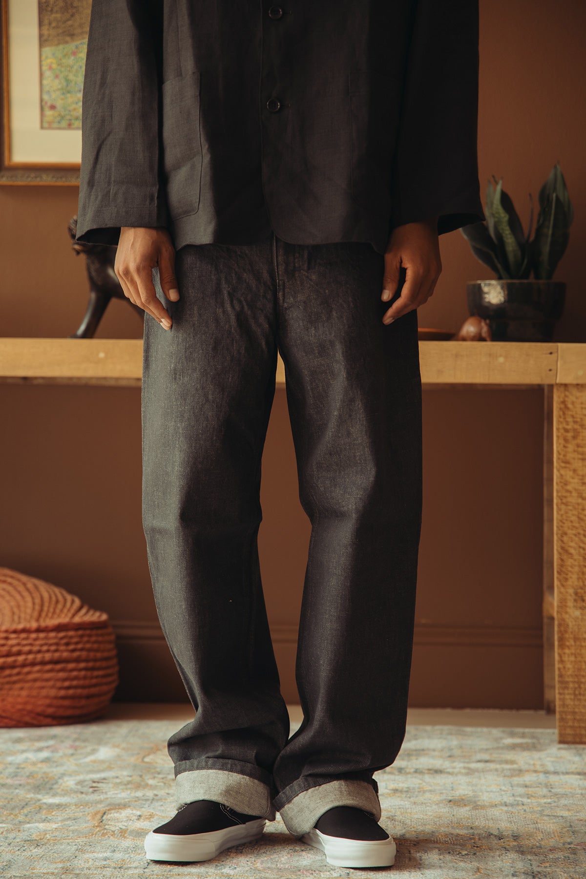 James Coward - 5pkt Jean - Grey 12oz One Wash Denim - Canoe Club