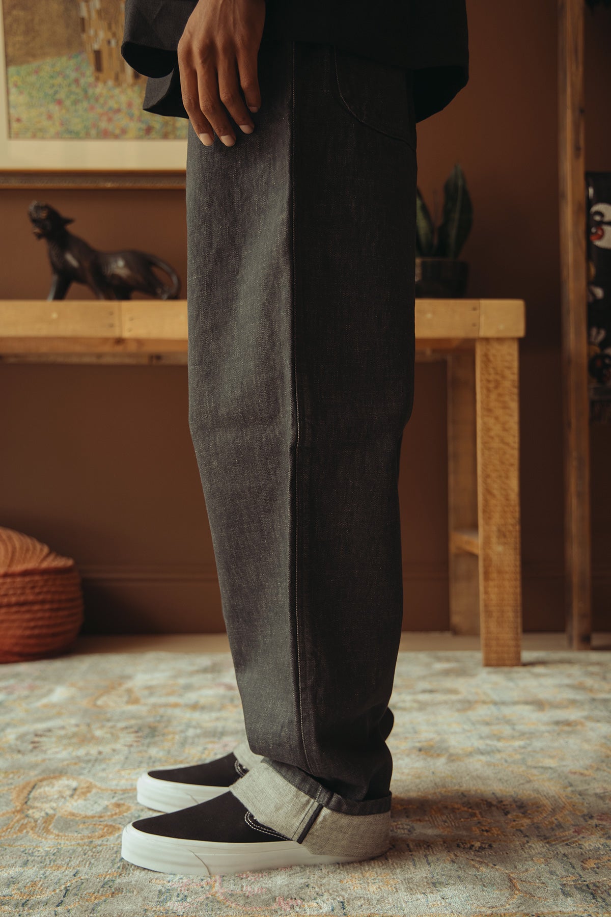 James Coward - 5pkt Jean - Grey 12oz One Wash Denim - Canoe Club