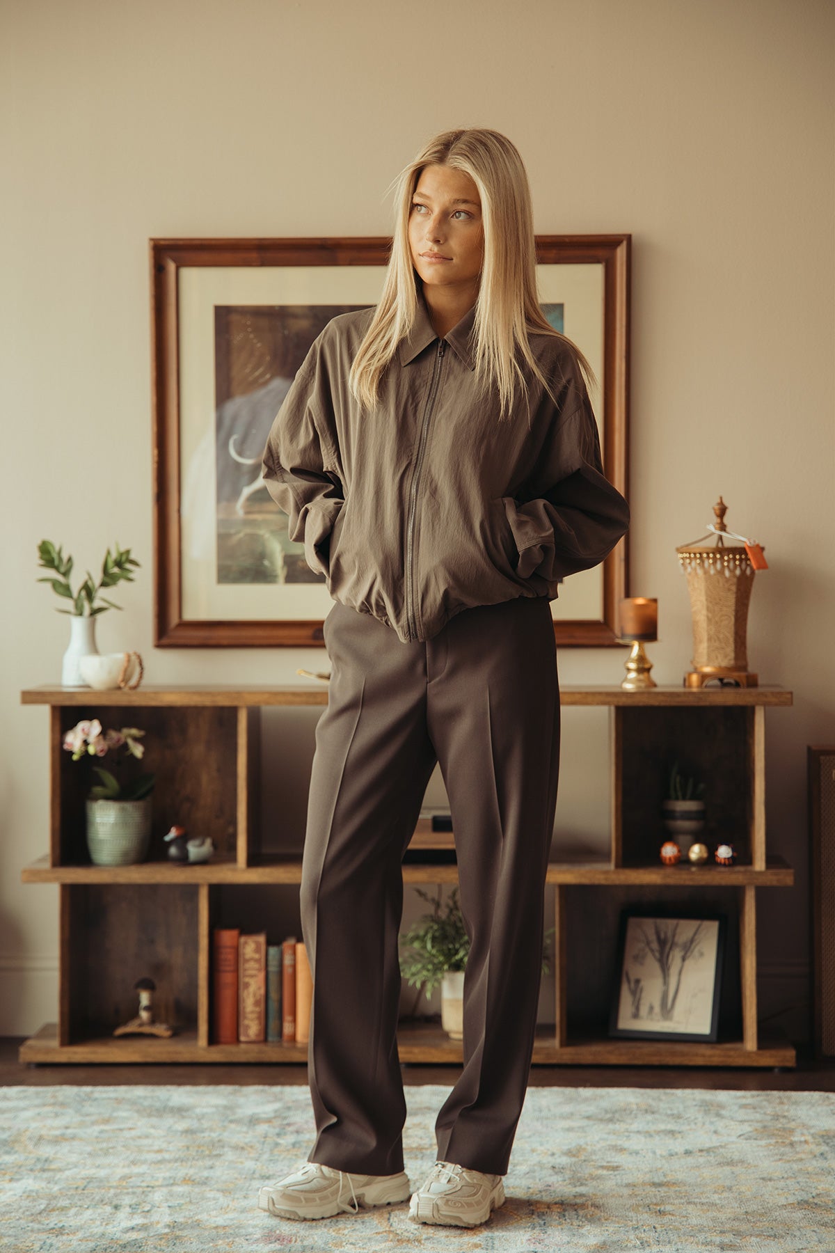 Lemaire - Zipped Blouson - Walnut - Canoe Club
