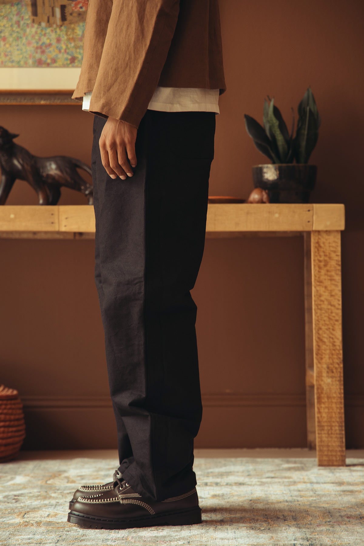 James Coward - 5pkt Jean - Black 12oz One Wash Denim - Canoe Club