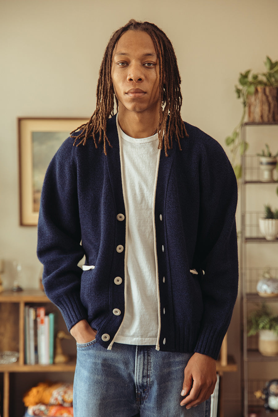 Howlin' - Dead Eyes Opened - Navy Mix Superfine Lambswool - Canoe Club