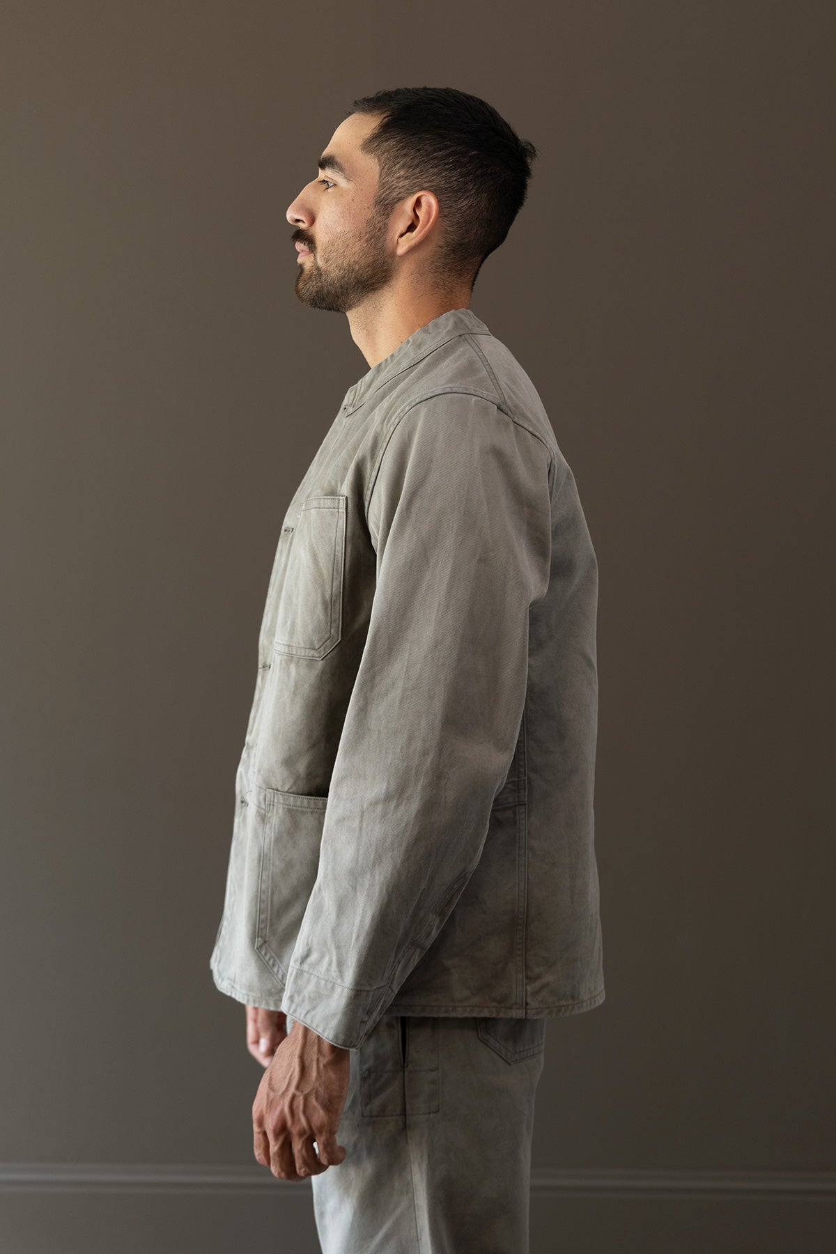 Taiga Takahashi - Lot.315 Railroad Jacket - Logwood Dyed Gray - Canoe Club