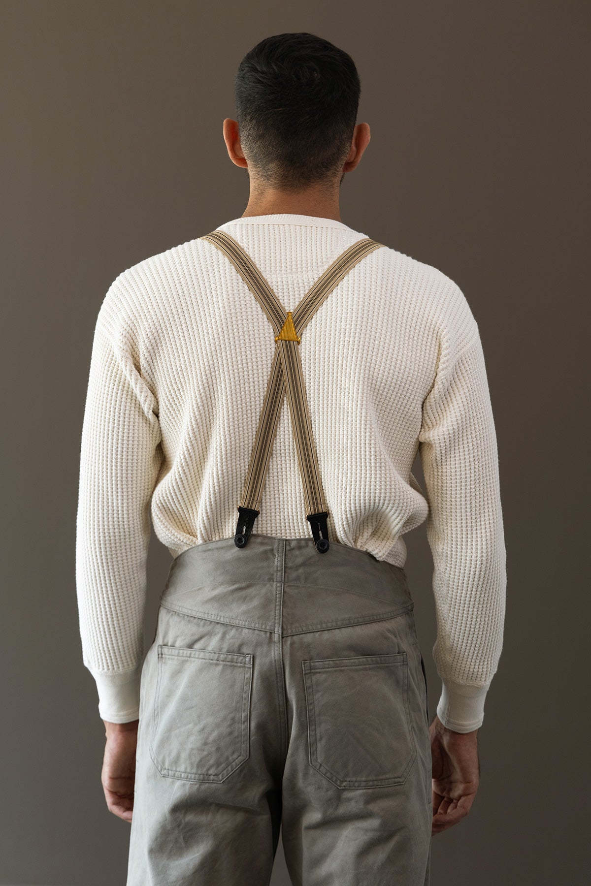 Taiga Takahashi - Lot.005 Suspender - Multi Stripe Beige - Canoe Club