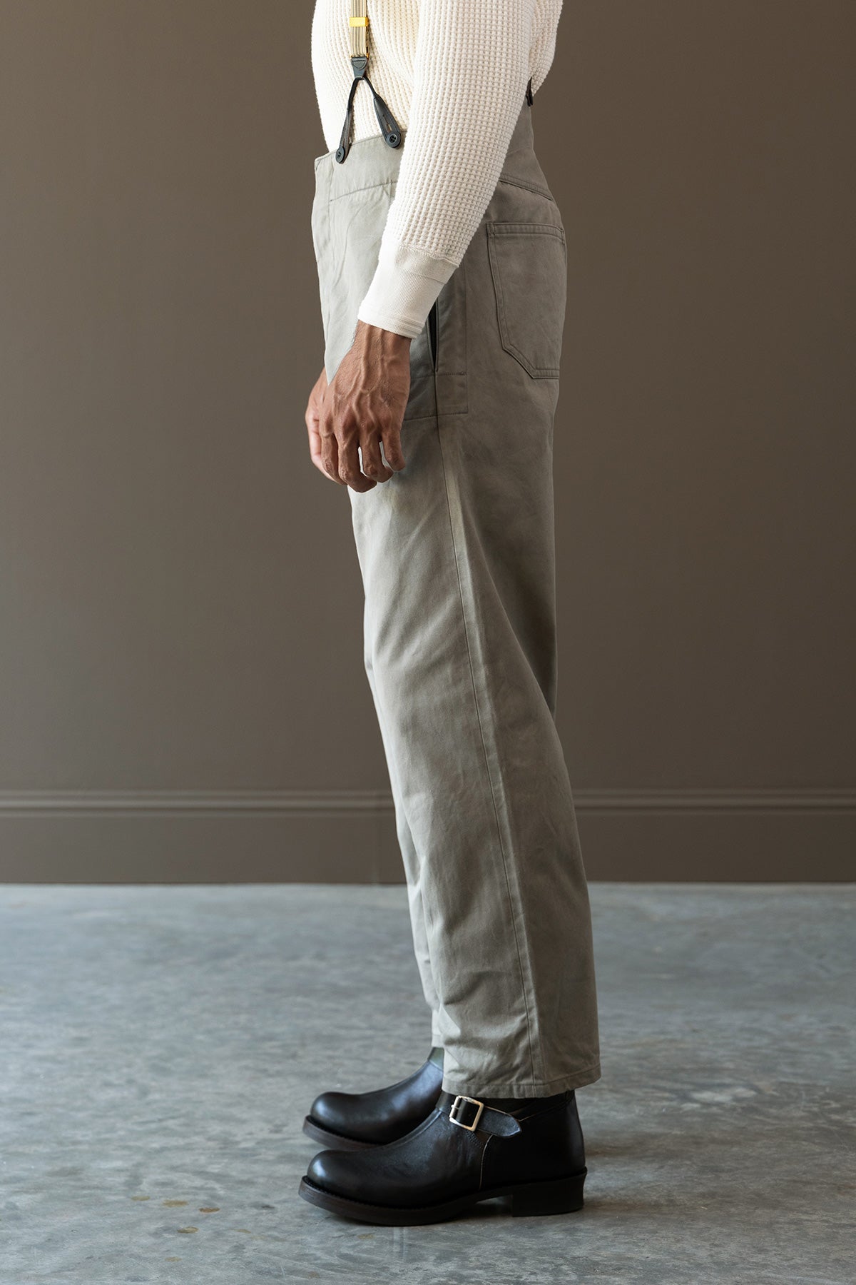 Taiga Takahashi - Lot.214 Railroad Trousers - Logwood Gray - Canoe Club