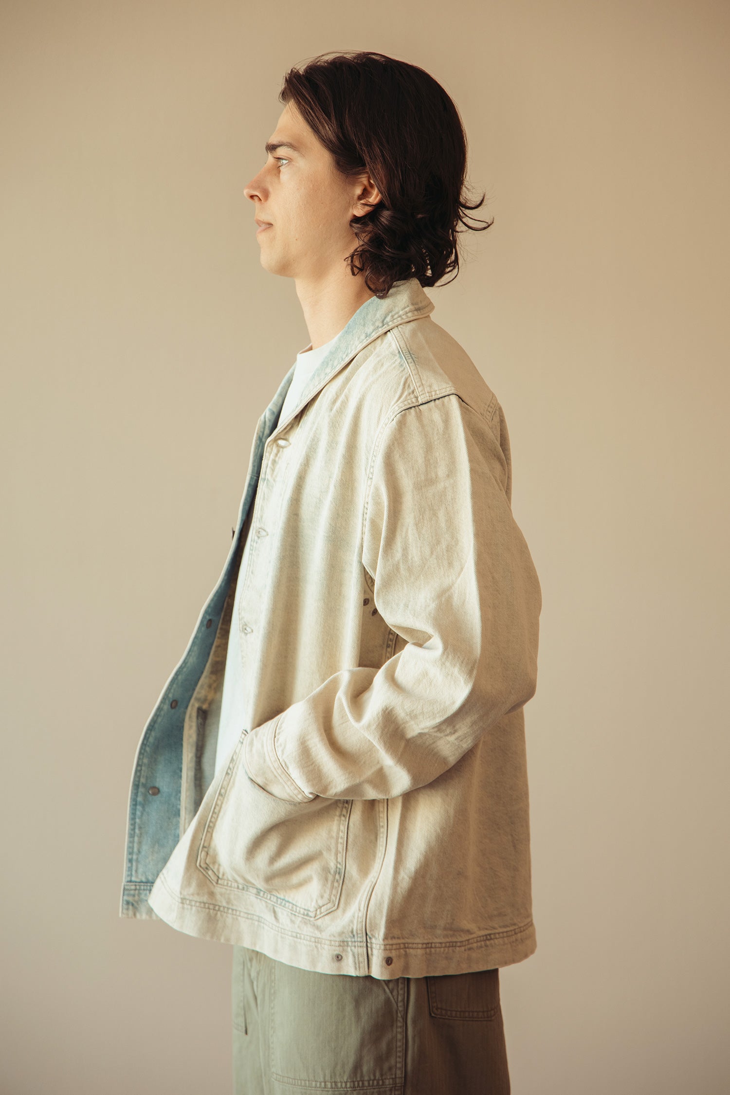 RRL - Washed Indigo Selvedge Denim Overshirt - Faded Indigo - Canoe Club