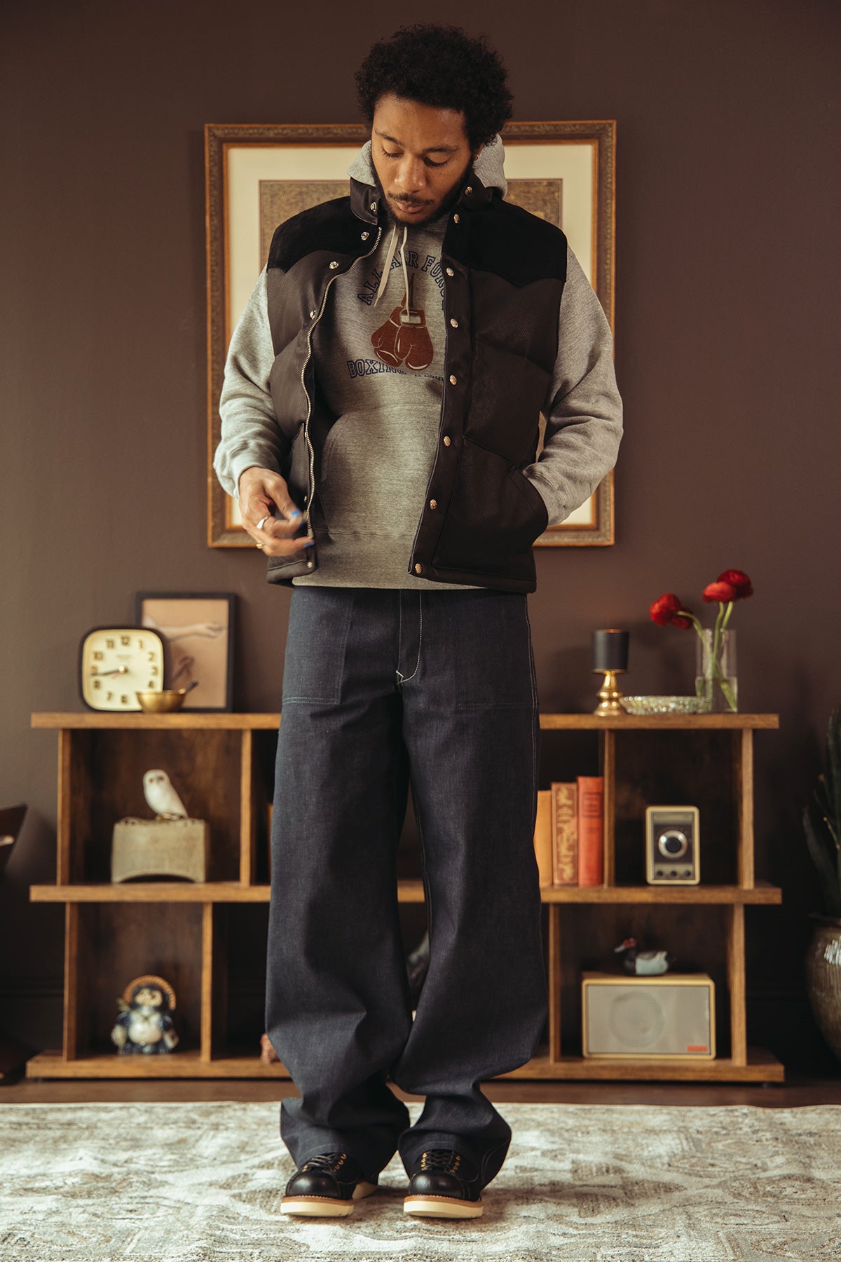 The Real McCoys - WWII Denim Work Trousers - Indigo - Canoe Club