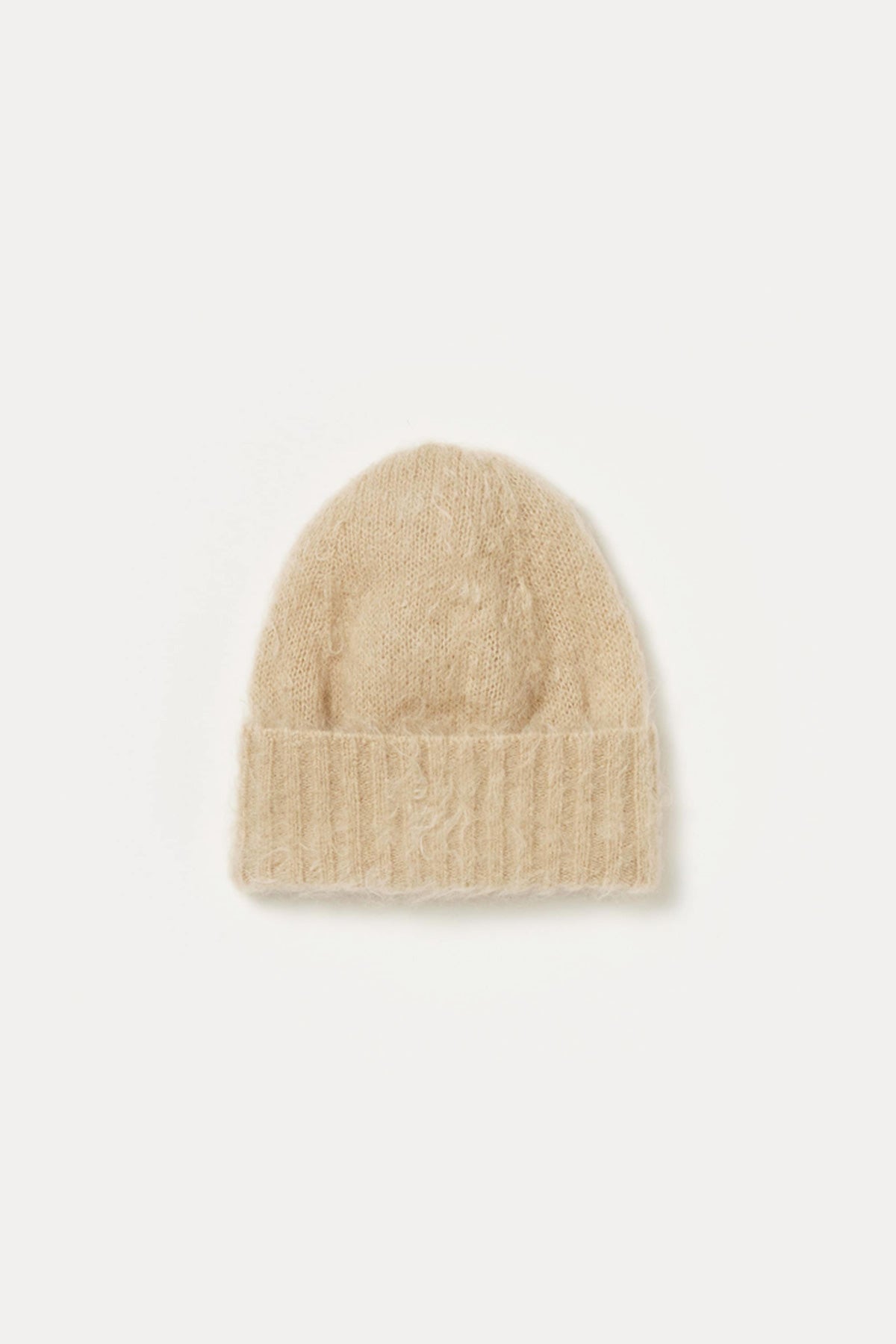 Auralee - Brushed Super Kid Mohair Knit Cap - Beige - Canoe Club