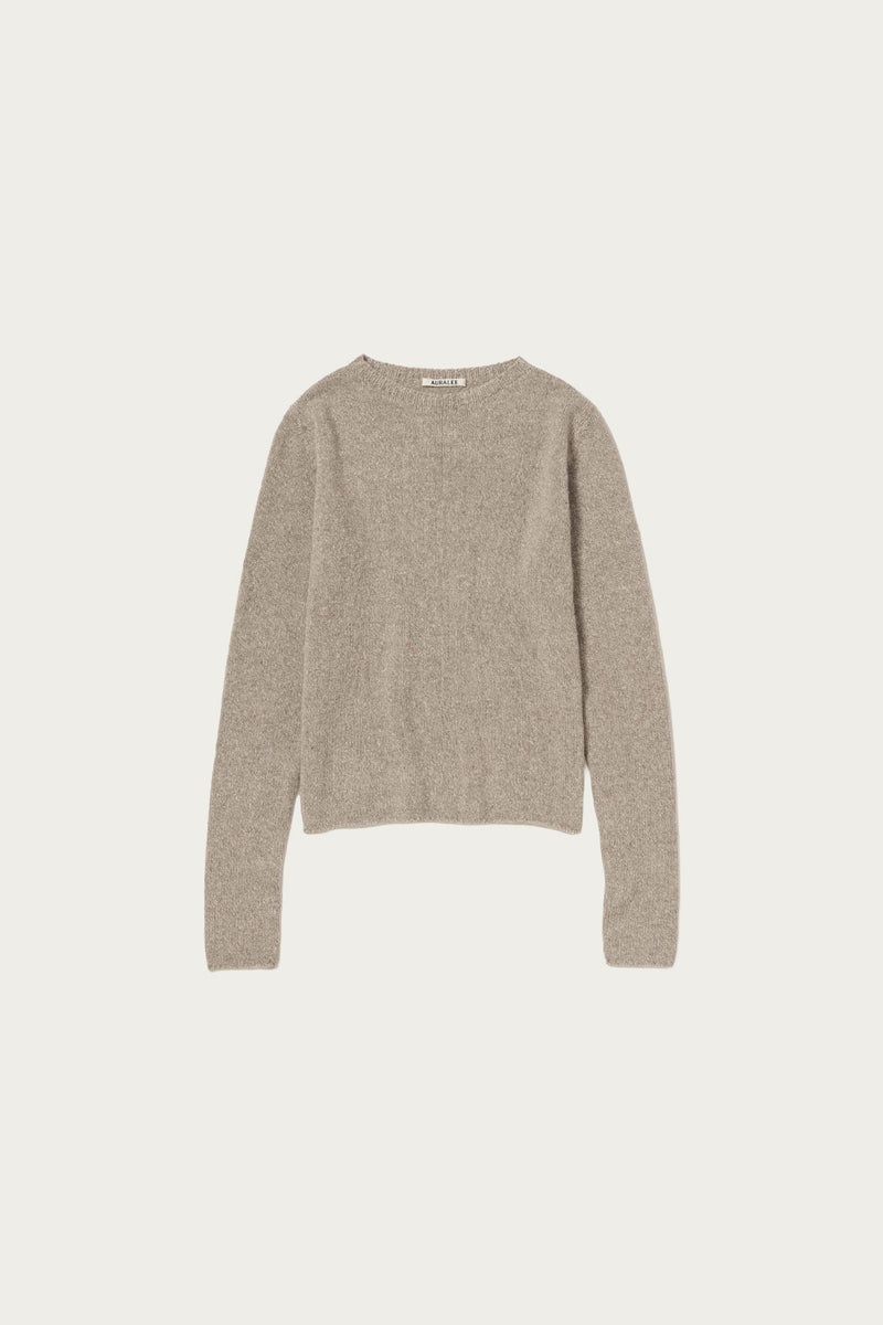 Auralee Cashmere Silk Melange Knit P/O | Mix Beige | Canoe Club