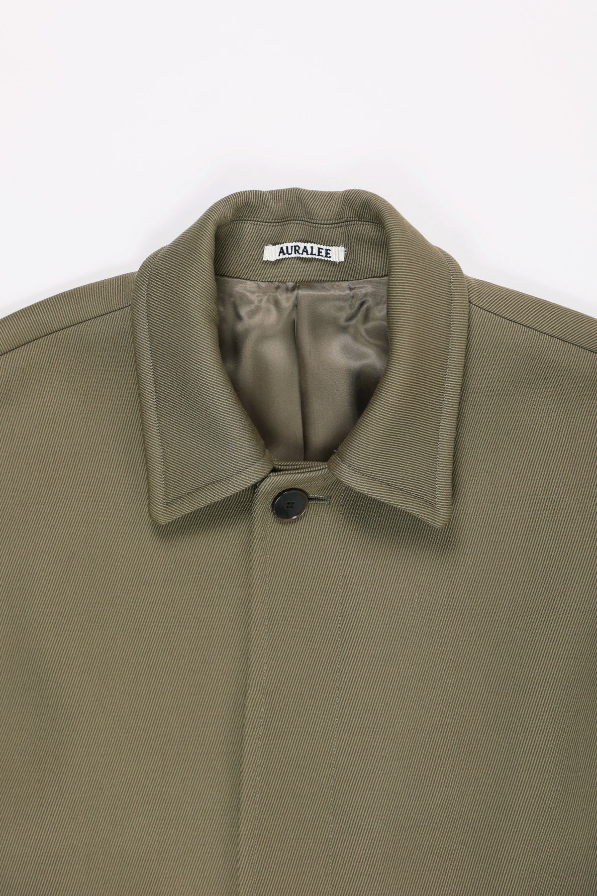 Auralee - Double Cloth Hard Twist Carey Blouson - Khaki - Canoe Club