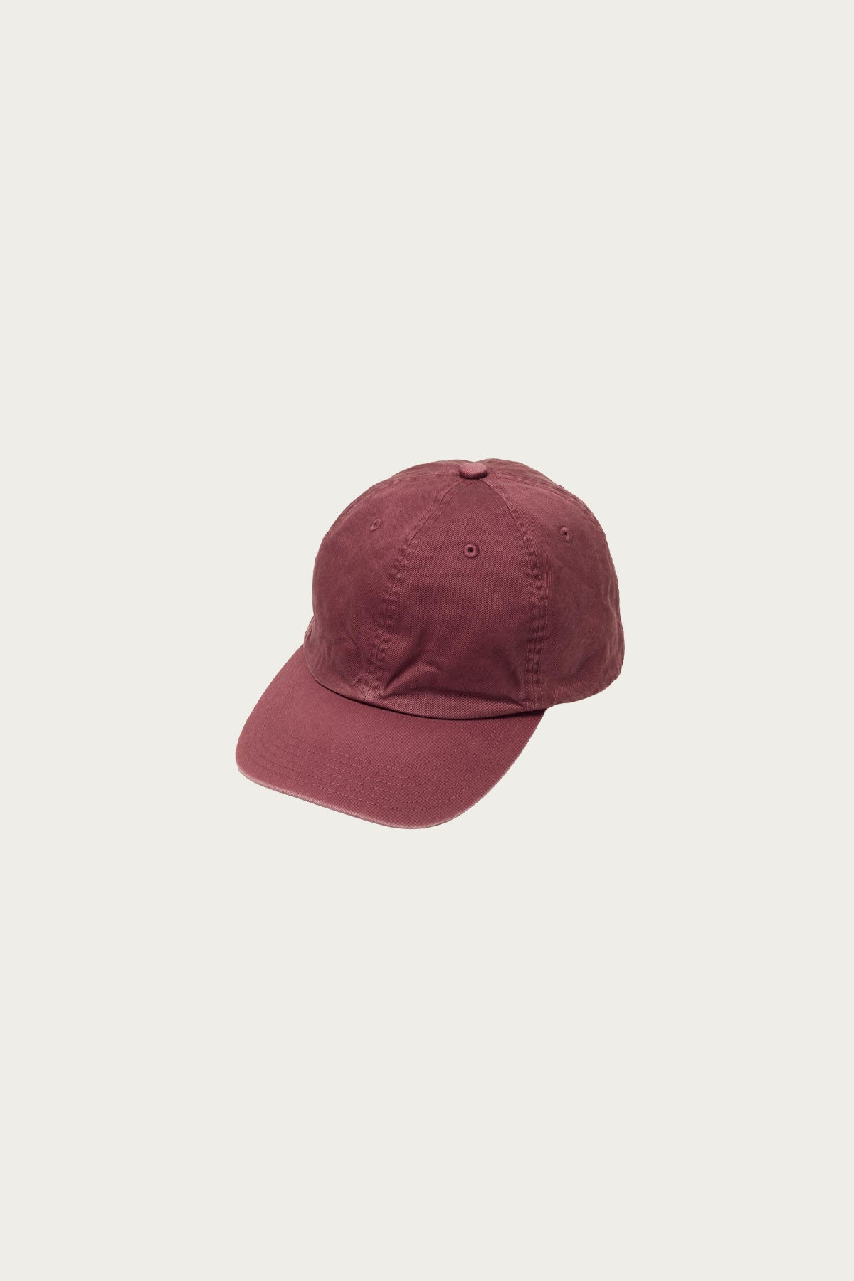 Auralee - Garment-Dyed Finx Chino Cap Made By Kijima Takayuki - Red Brown - Canoe Club