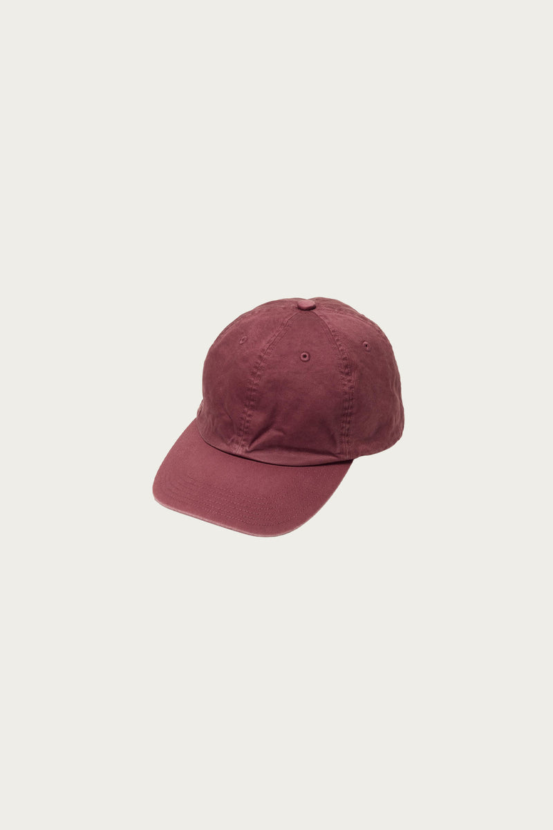 Auralee Garment-Dyed Finx Chino Cap Made By Kijima Takayuki | Red