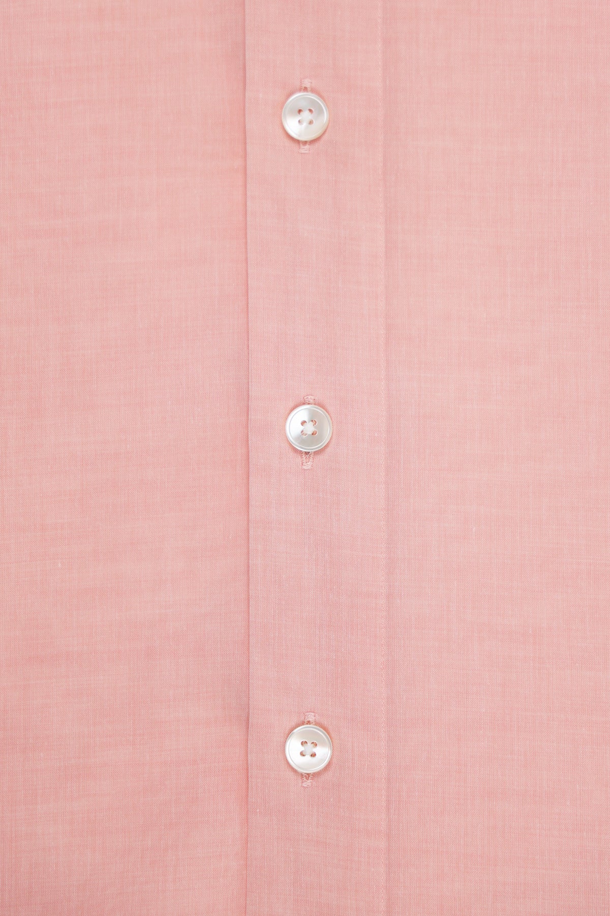 Auralee - Hard Twist Finx Organdy Half Sleeved Shirt - Light Pink Chambray - Canoe Club