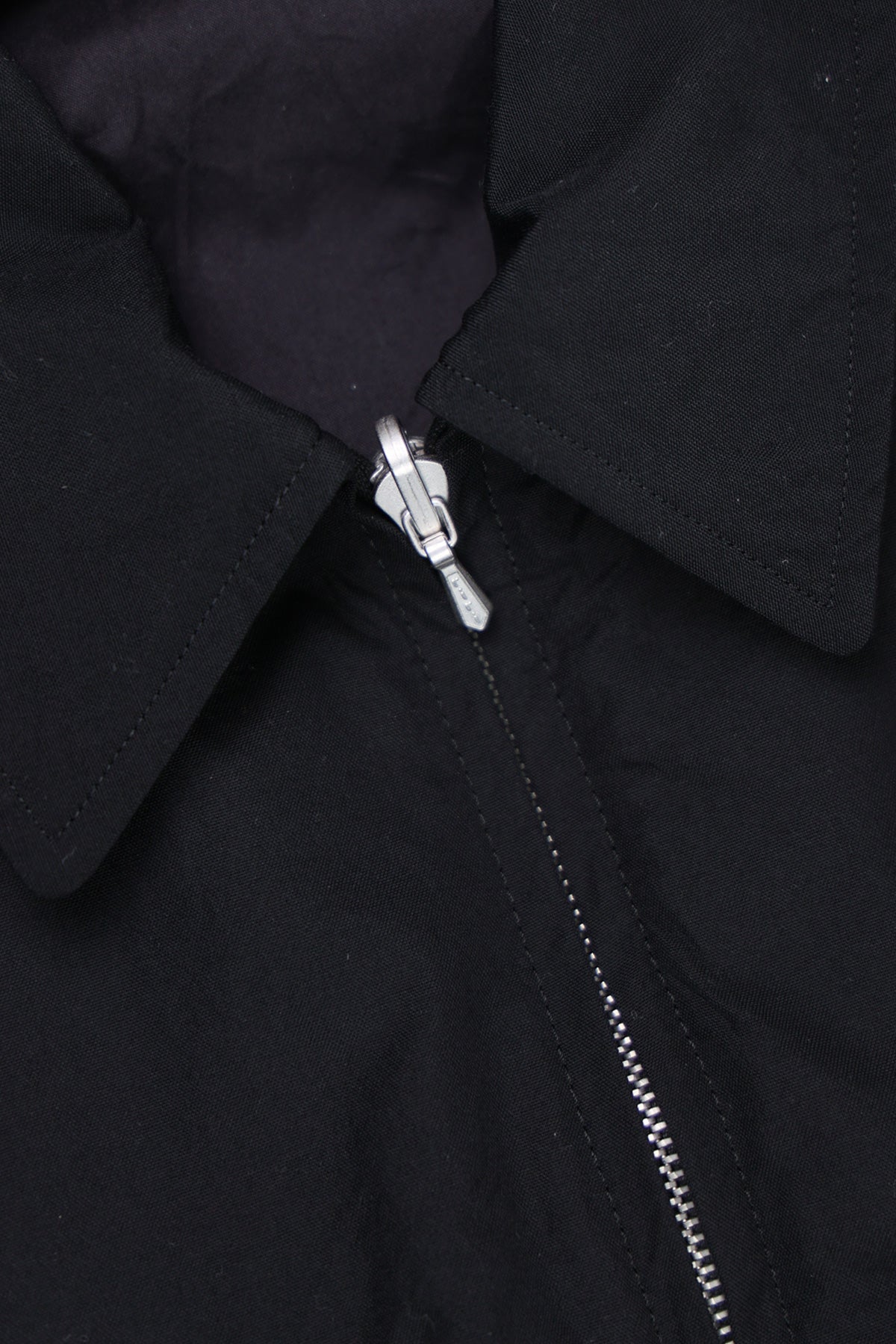 Auralee - High Count Wool Poplin Blouson - Black - Canoe Club
