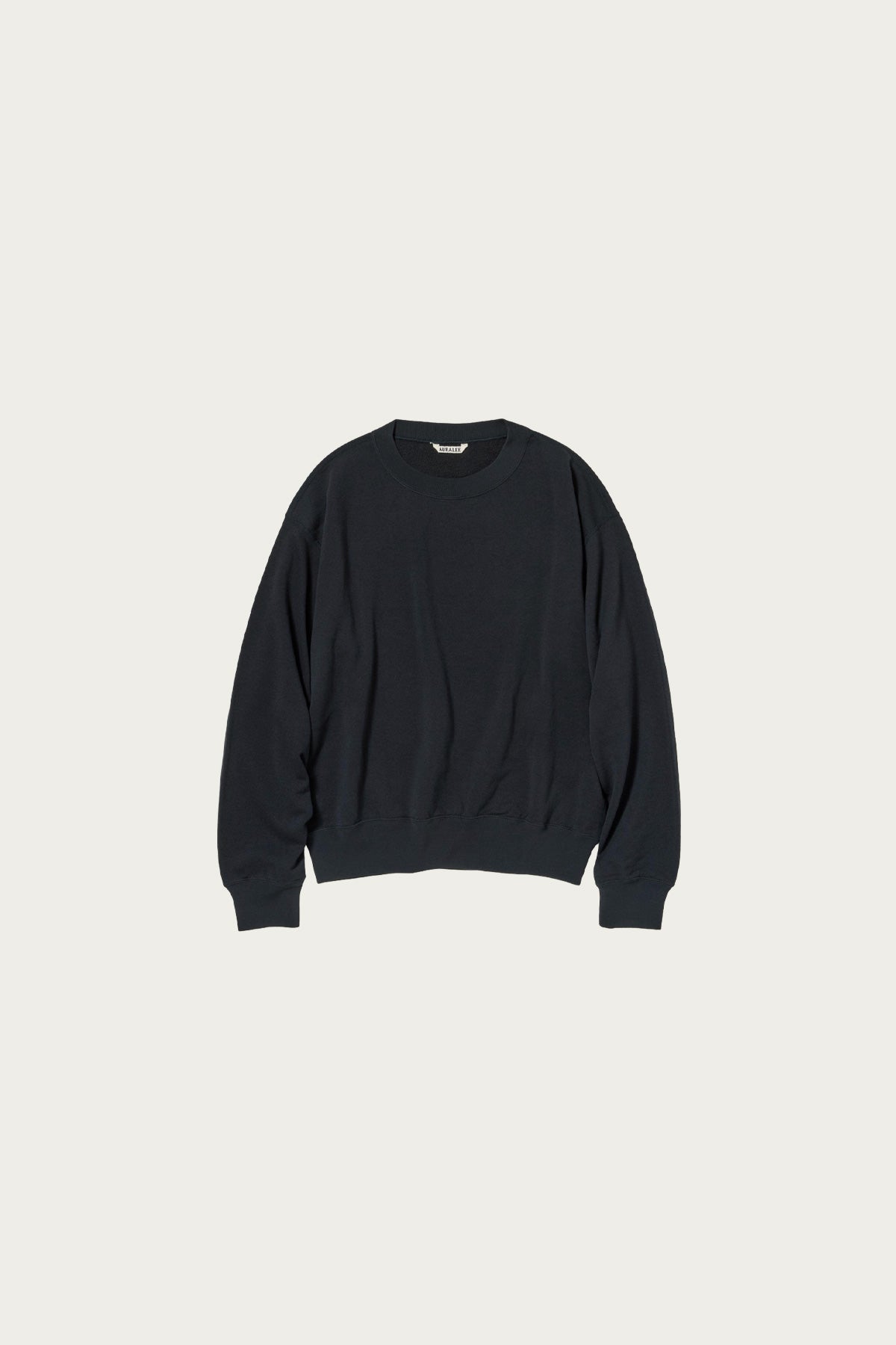 Auralee - High Twist Light Sweat P/O - Ink Black - Canoe Club