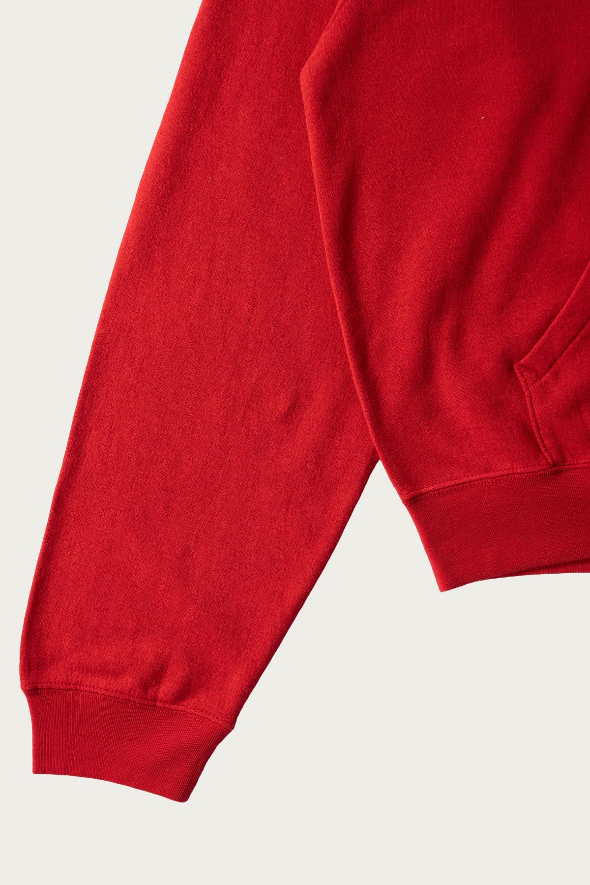 Auralee - High Twist Light Sweat Zip Parka - Red - Canoe Club