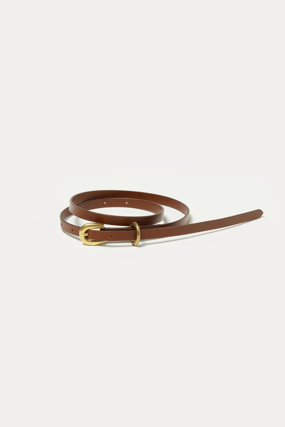 Auralee - Leather Belt - Brown - Canoe Club