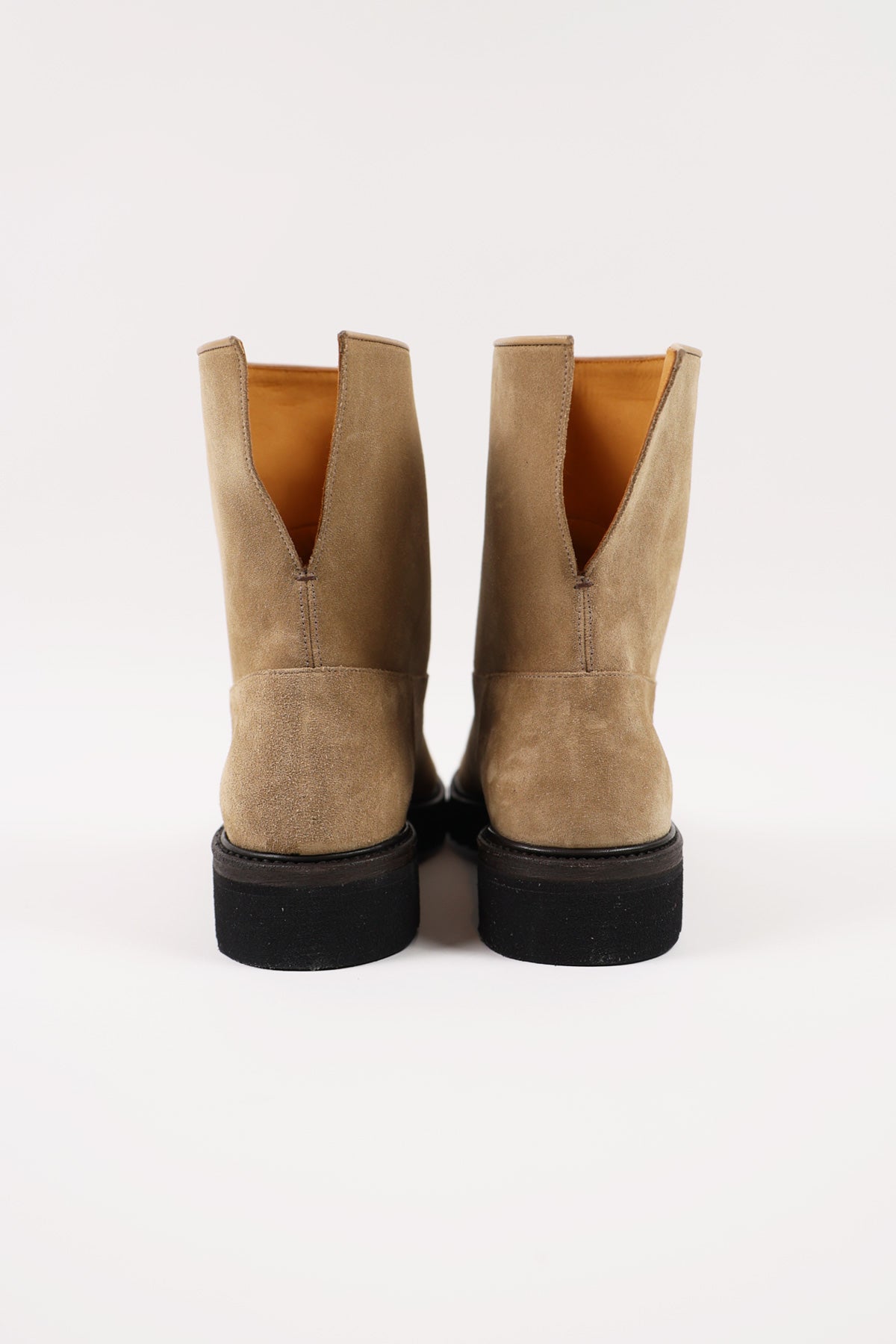 Auralee - Leather Boots - Beige Suede - Canoe Club