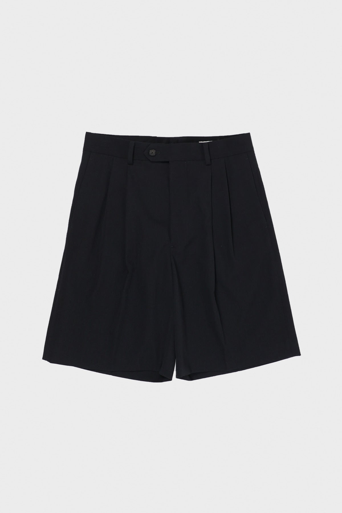Auralee - Light Wool Max Gabardine Shorts - Black - Canoe Club