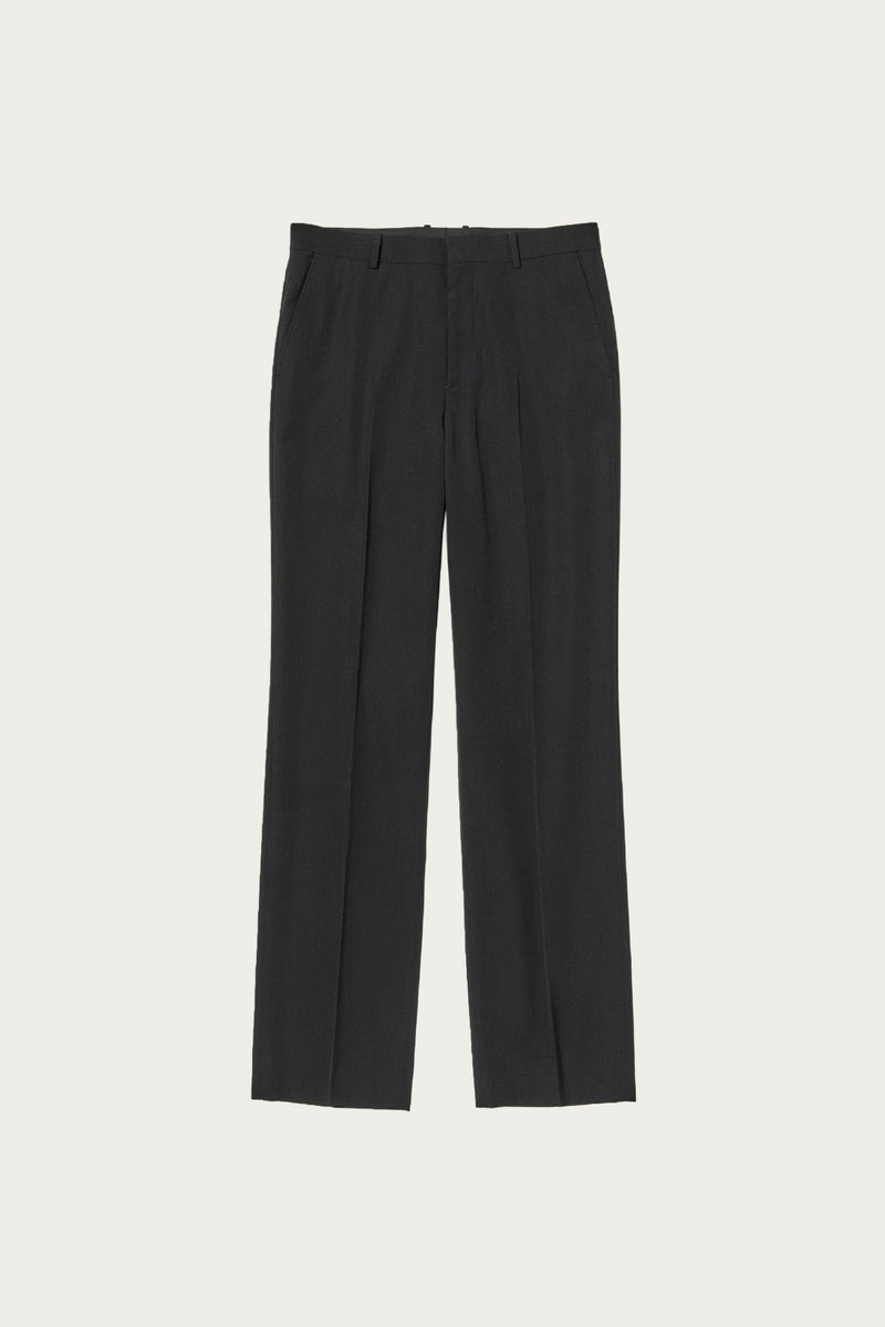 Auralee Light Wool Max Gabardine Slacks | Top Black | Canoe Club