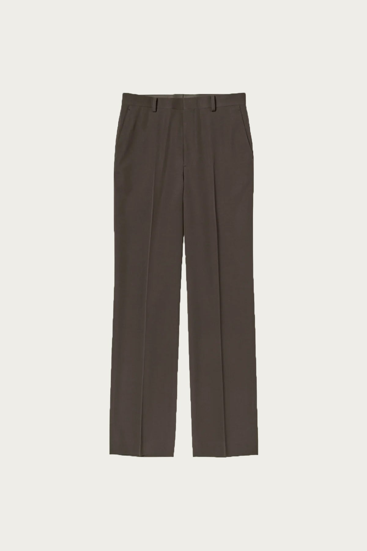 Auralee - Light Wool Max Gabardine Slacks - Dark Brown - Canoe Club