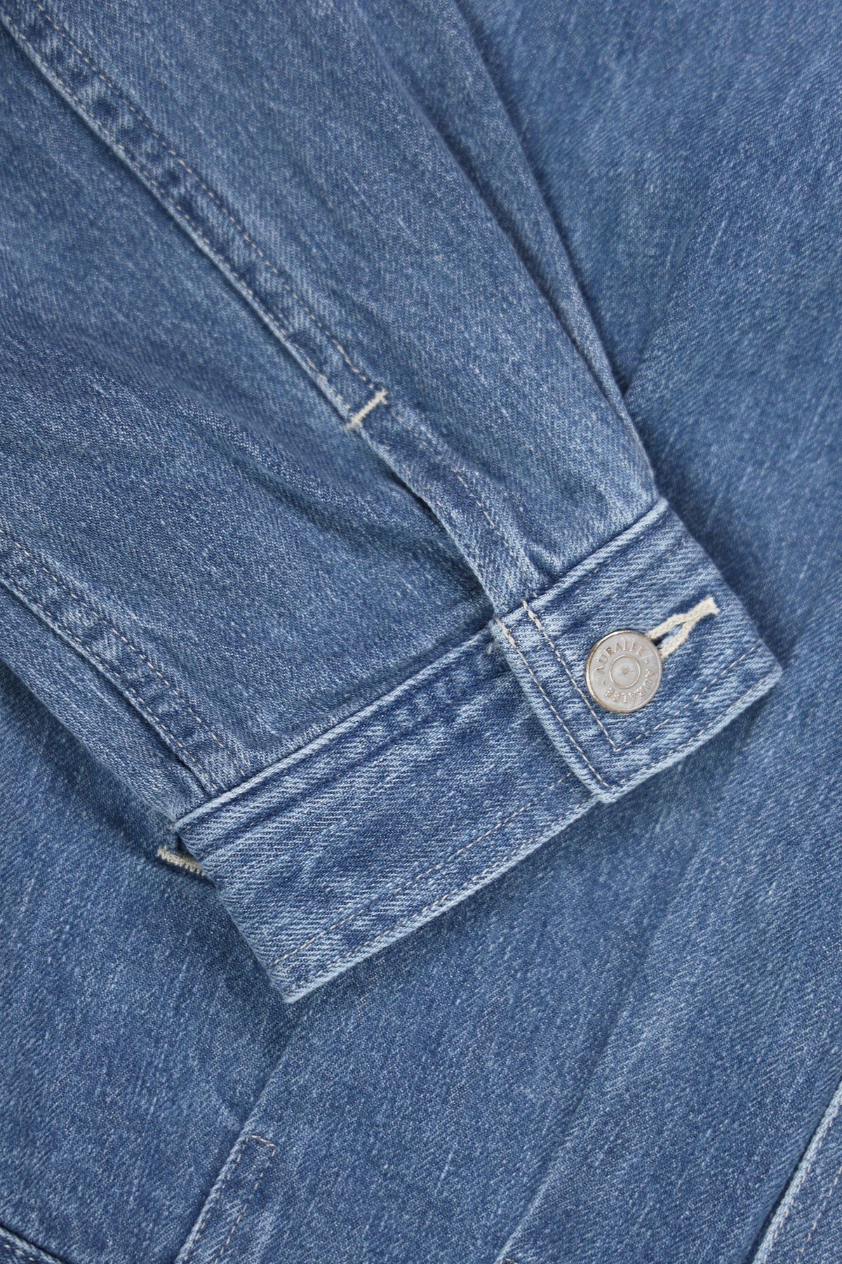 Auralee - Selvedge Faded Light Denim Blouson - Light Indigo - Canoe Club