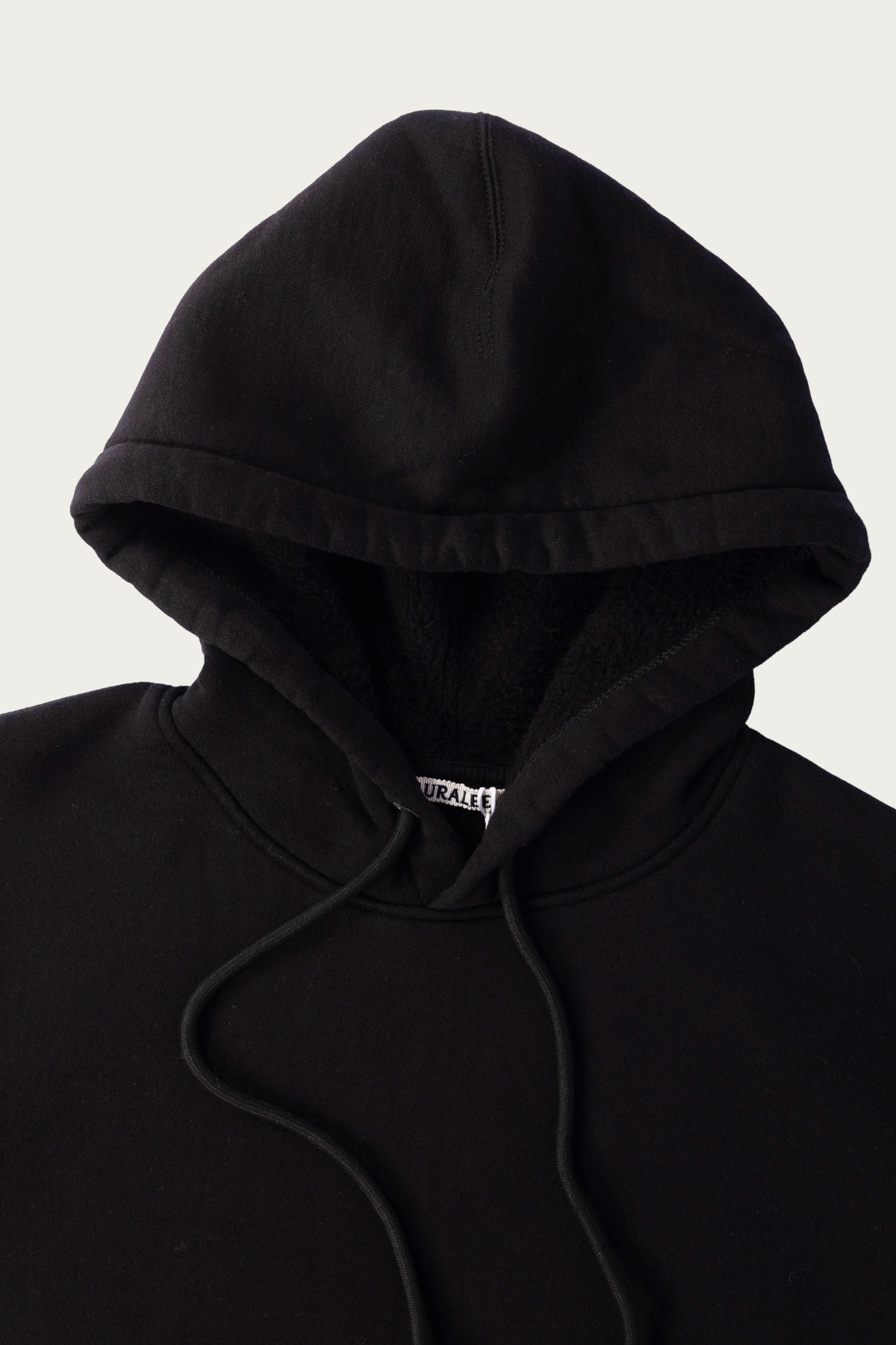 Auralee - Smooth Soft Sweat P/O Parka - Black - Canoe Club