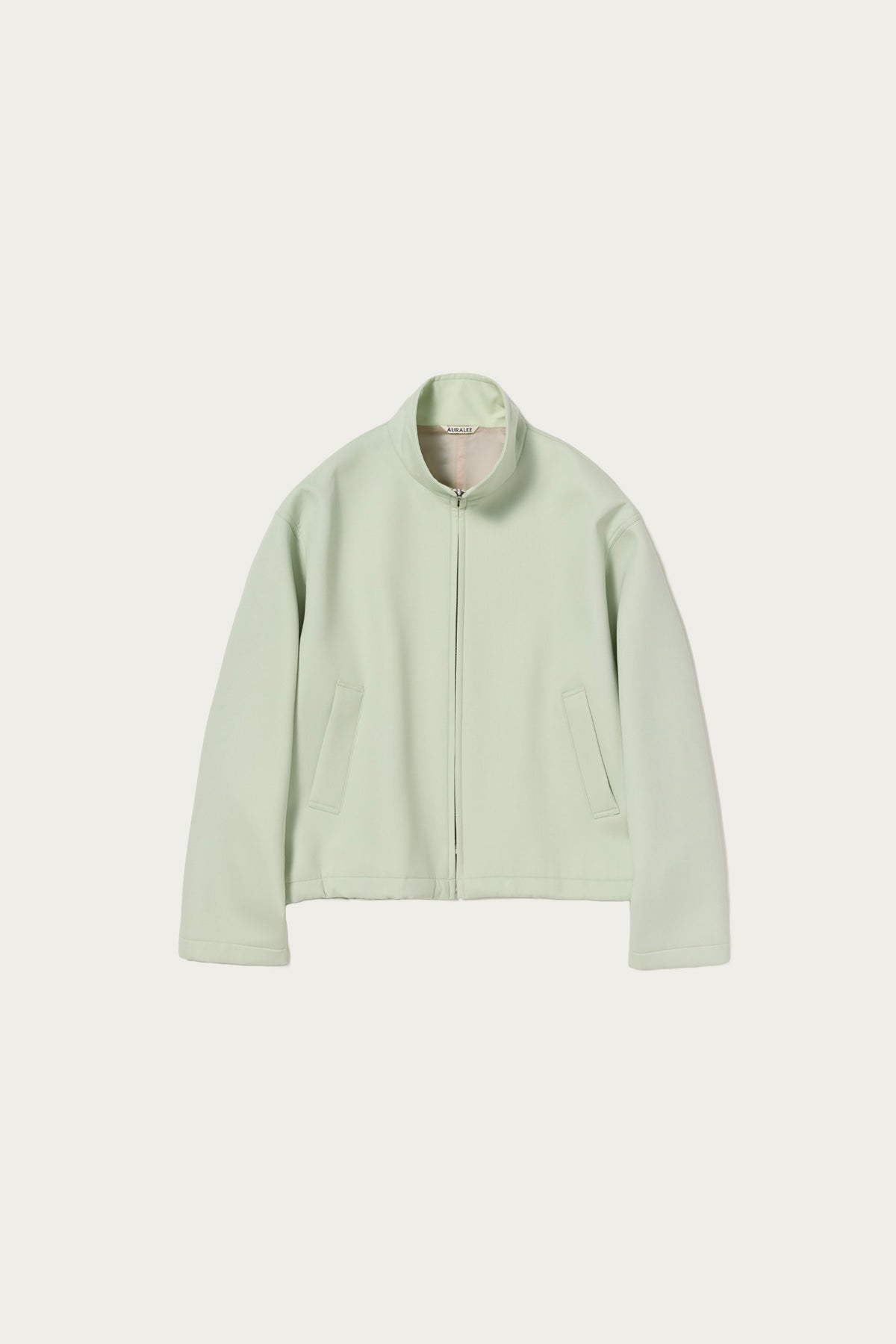 Auralee - Sponge Wool Twill Zip Blouson - Pale Green - Canoe Club
