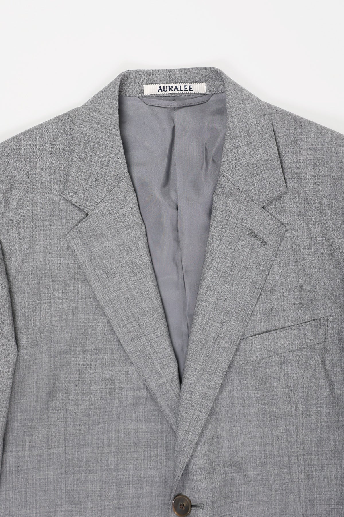 Auralee - Super Fine Tropical Wool Jacket - Gray - Canoe Club