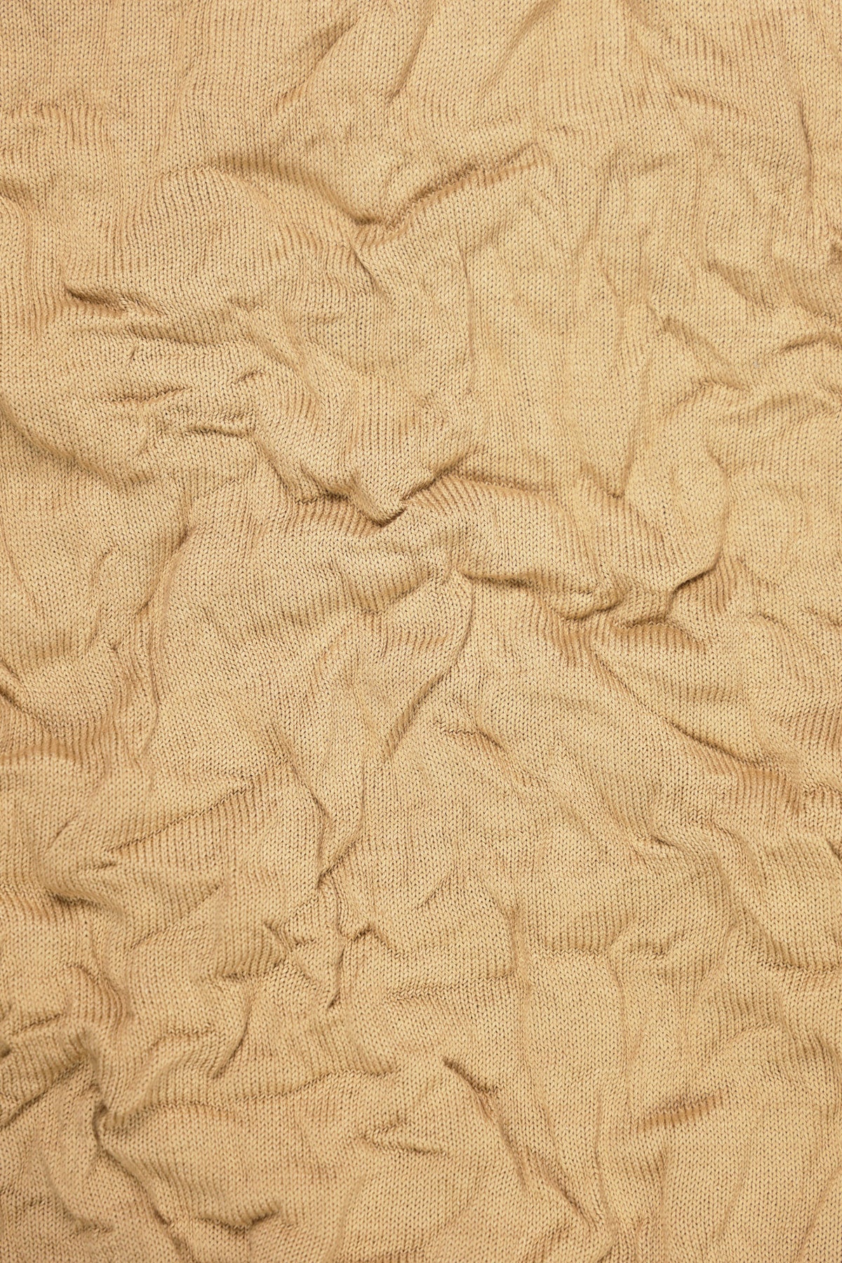 Auralee - Wrinkled Dry Cotton Knit P/O - Beige - Canoe Club