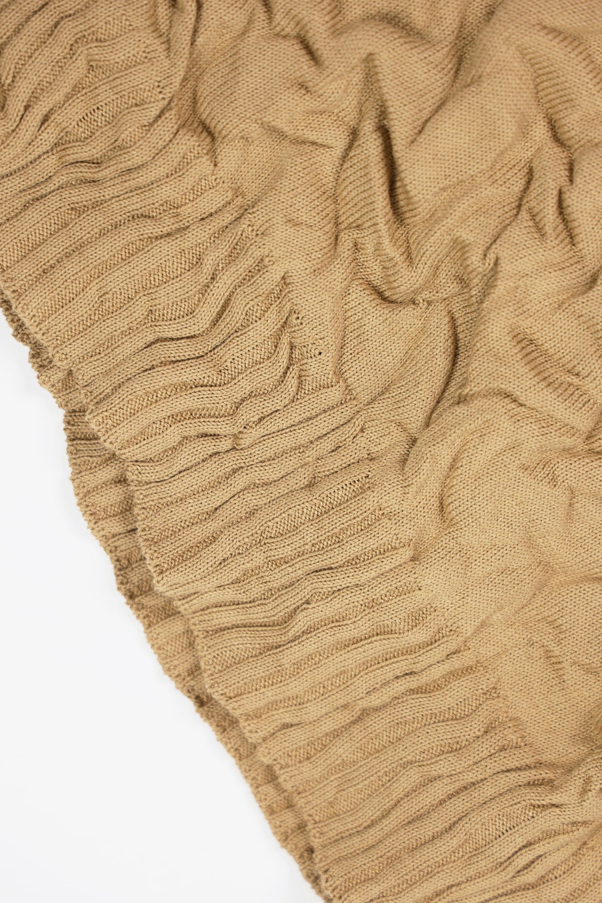 Auralee - Wrinkled Dry Cotton Knit P/O - Beige - Canoe Club
