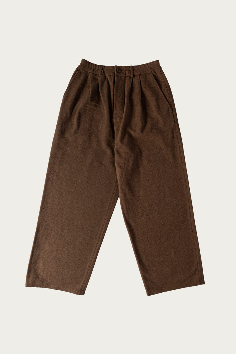 Aviva Jifei Xue Double Pleat Pant | Brown Mix | Canoe Club