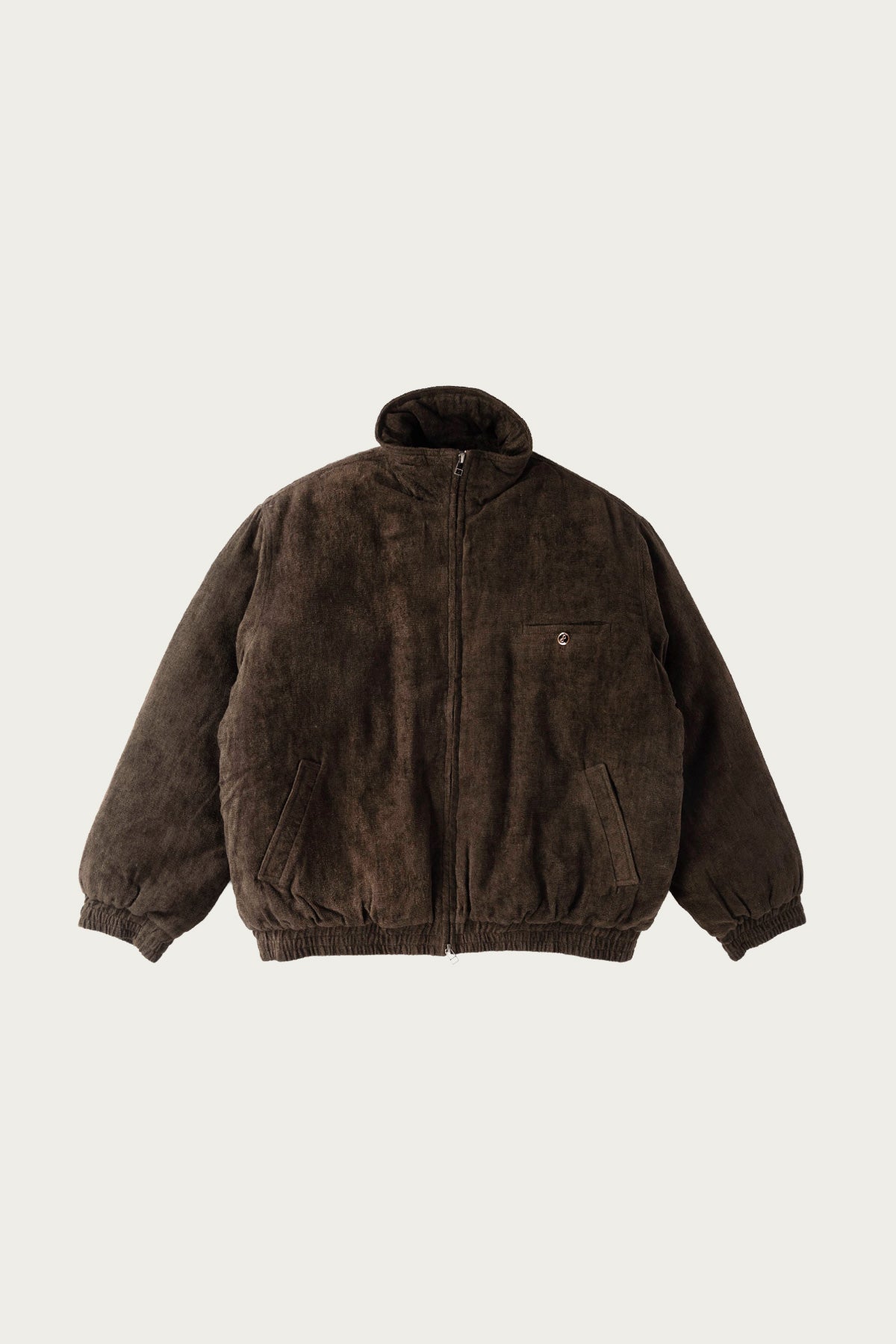 Aviva Jifei Xue - Padded Track Blouson - Carob Linen Velvet - Canoe Club