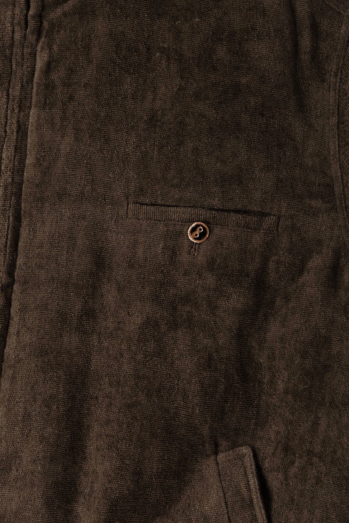 Aviva Jifei Xue - Padded Track Blouson - Carob Linen Velvet - Canoe Club