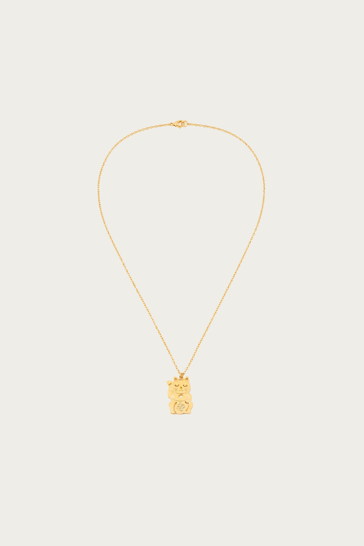 Beams Japan - Beams Japan Fortune Cat Necklace - Canoe Club