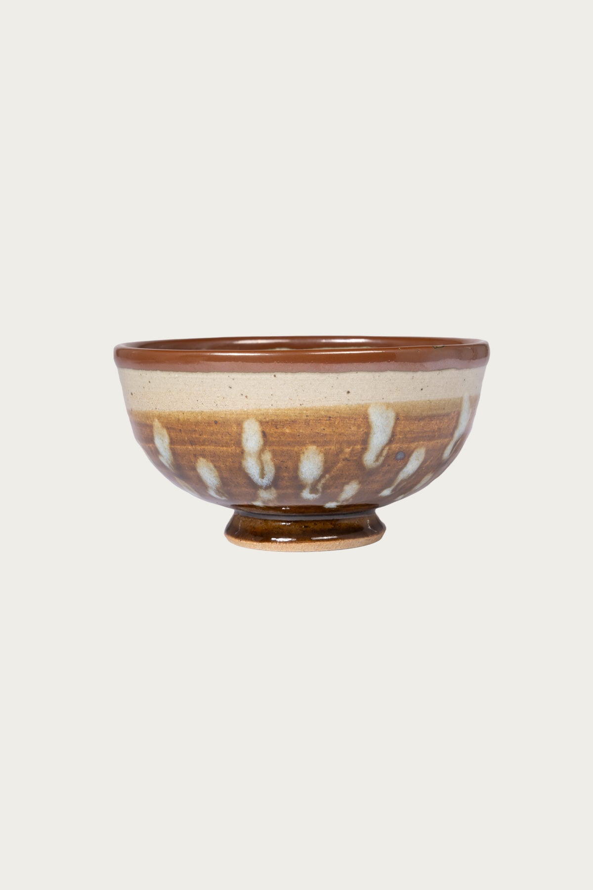 Beams Japan - Hamadagama x fennica Ceramic Bowl - Olive/White Lines - Canoe Club
