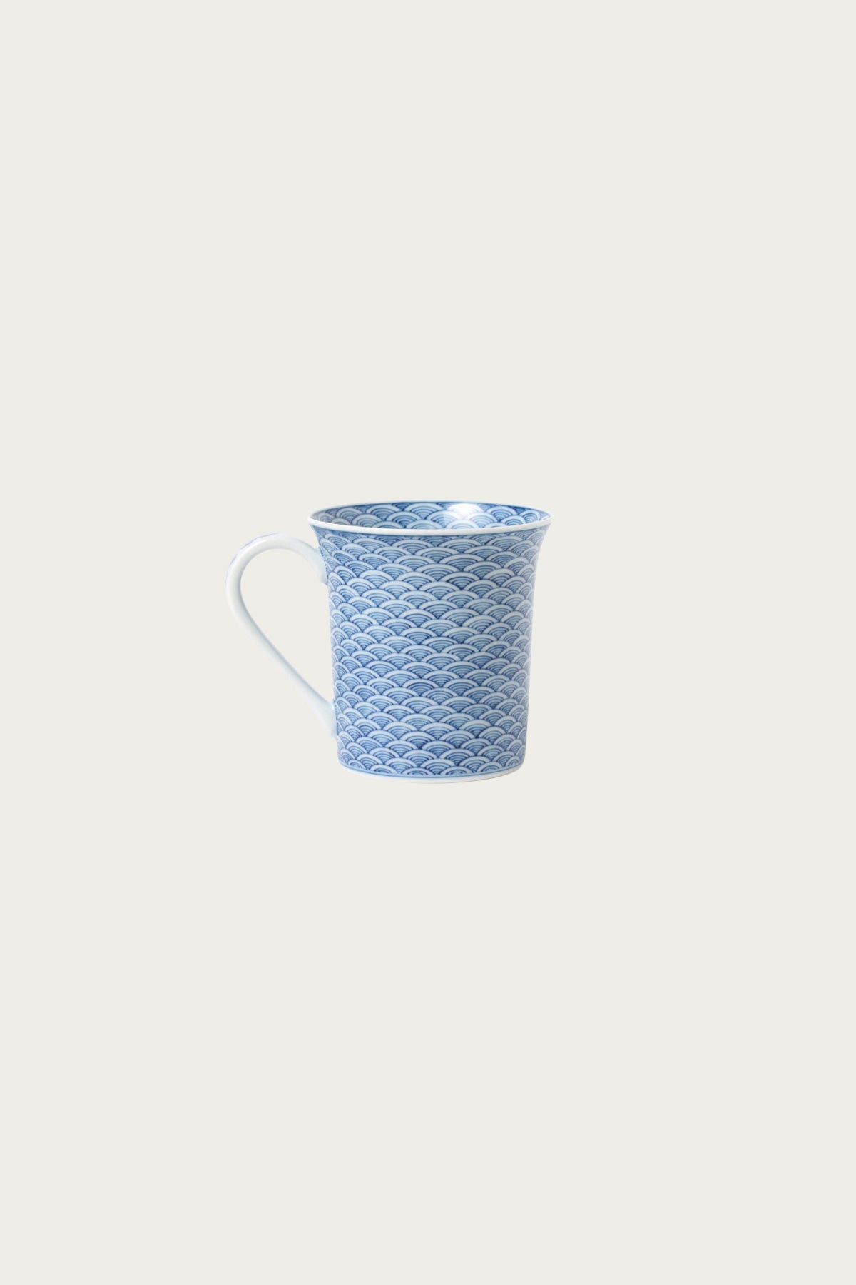 Beams Japan - Mikawachi Ware Seigaiha Pattern Mug - Canoe Club