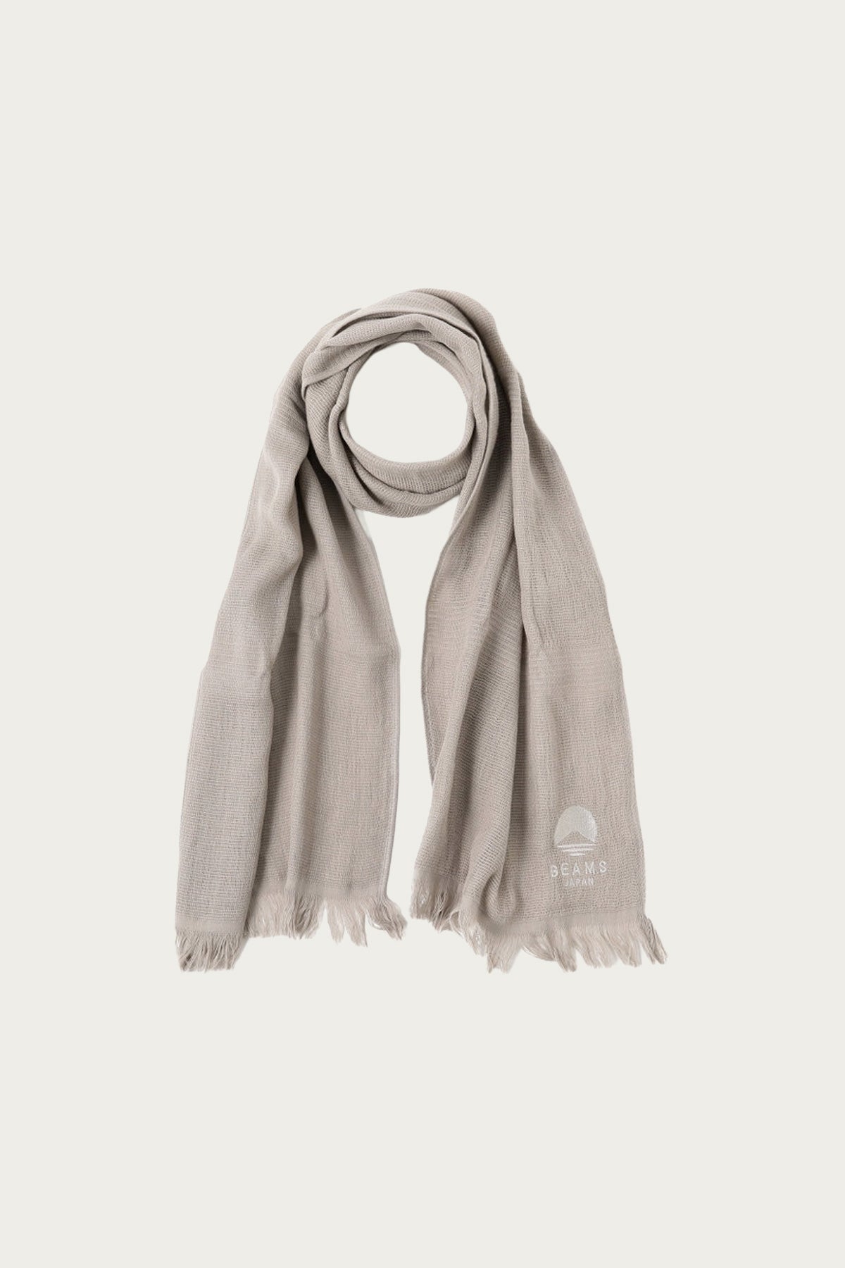 Beams Japan - Miyazaki Towel Beams Japan Scarf - Light Grey - Canoe Club