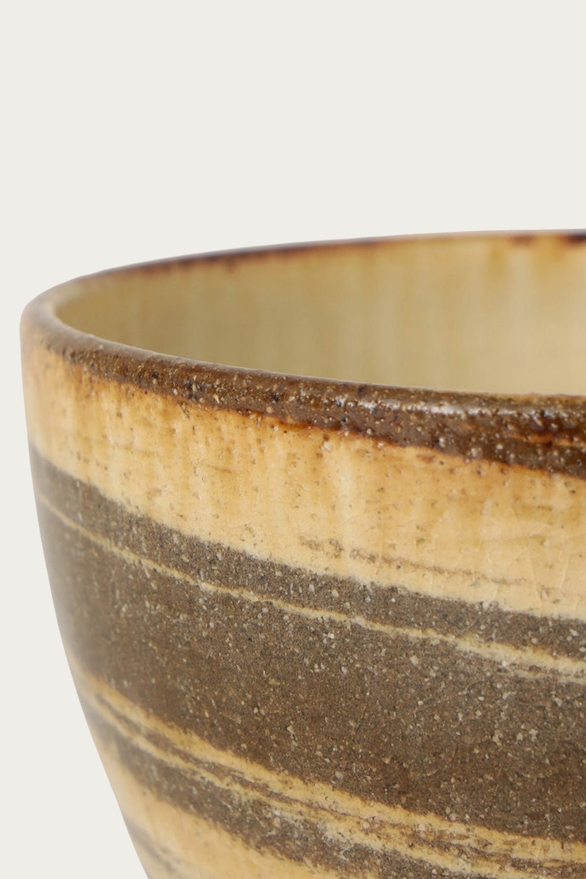 Beams Japan - Nanao Yoshihiro Coffee Bowl - Brown/Tan Swirl - Canoe Club