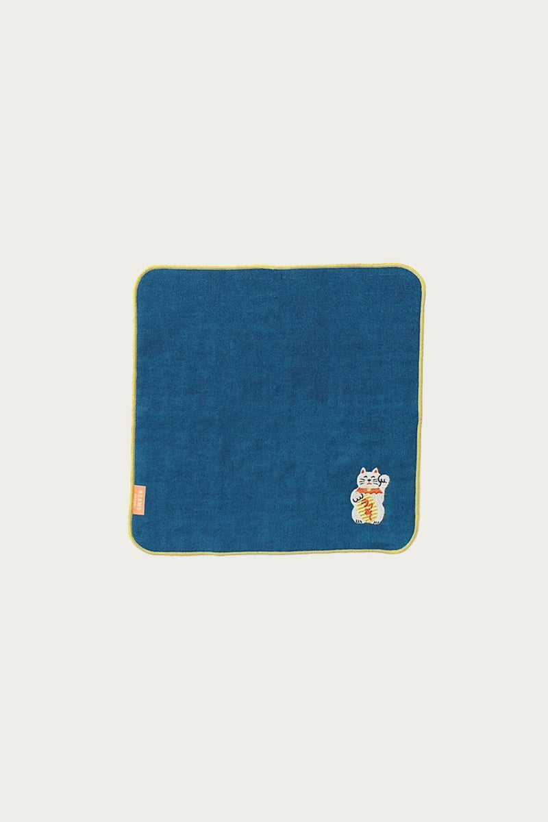 Hightide x Beams Japan Embroidery Hand Towel | Cat | Canoe Club