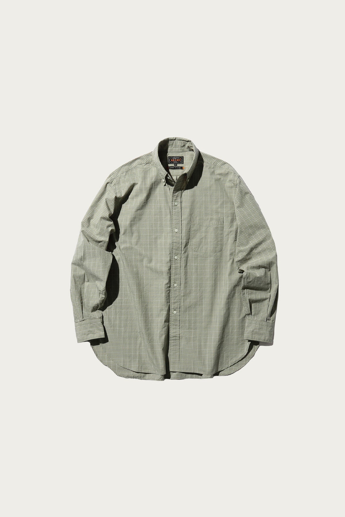 Beams Plus - B.D. Classic-Fit Typewriter Plaid - Green - Canoe Club