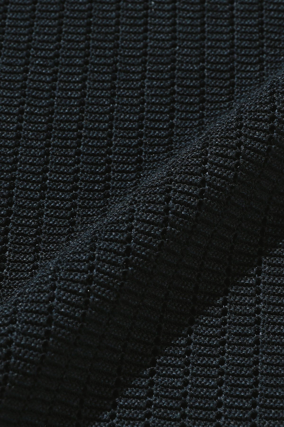 Beams Plus - Knit Polo "WASHI" 2 Tone - Navy - Canoe Club